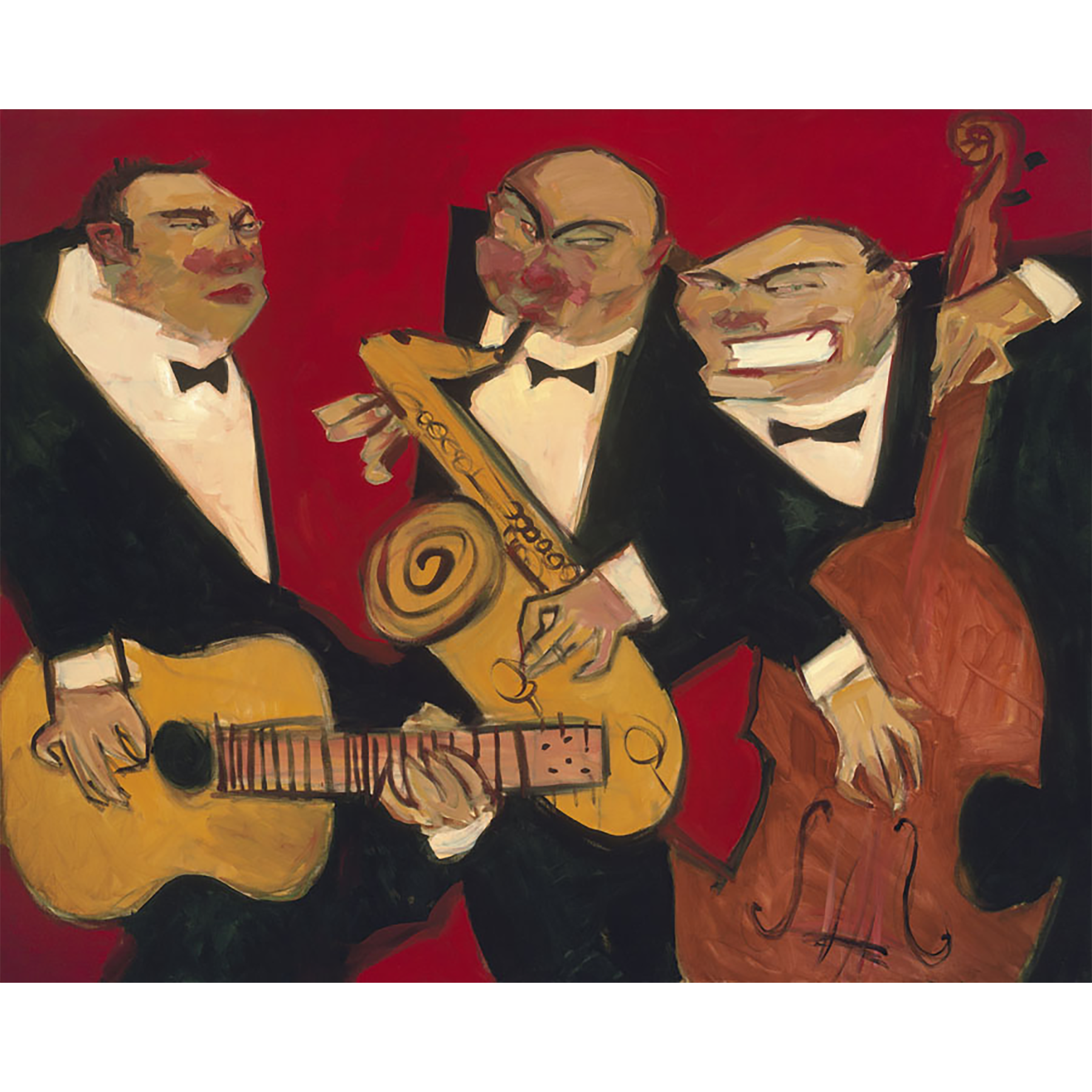 "Le Jazz Rouge" Giclées by Clifford Bailey Fine Art, Shop Clifford Bailey