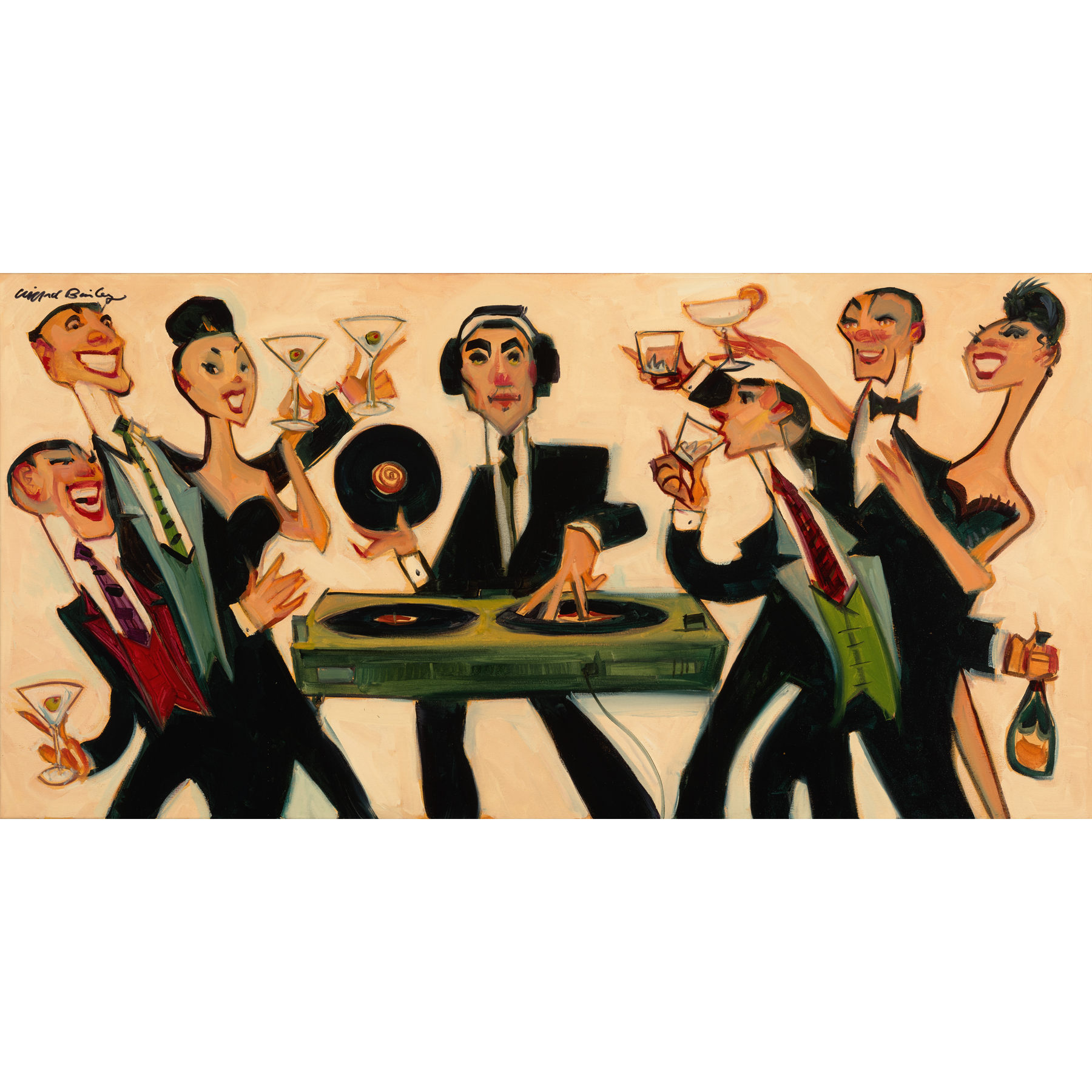 "Cheers to the DJ" Fine Art Prints by Clifford Bailey Fine Art, Shop Clifford Bailey